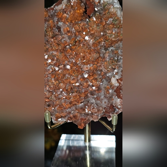 Diamond Red Calcite Specimen 3.8" X 3.0" - Picture 10 of 15